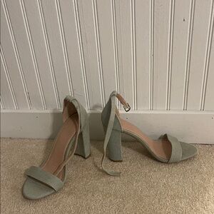 Denim Charlotte Russe Block Heel